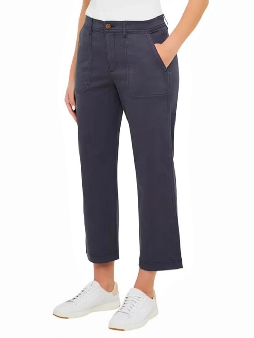 Gap Ankle Chino Pants in Black Size 10 - Picture 3 of 13
